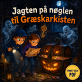Nøglen til alt slikket – print selv Halloween-mysterie med gåder for børn 8–12 år fra Gådeuniverset